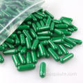 Capsules vegan vides de couleur verte